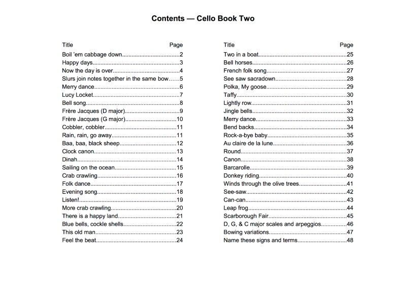 A Flying Start for Strings - Cello Book 2 by Jennifer Thorp, 48 Pages, Publisher: Flying Strings — view 2