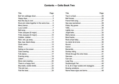 A Flying Start for Strings - Cello Book 2 by Jennifer Thorp, 48 Pages, Publisher: Flying Strings — view 2