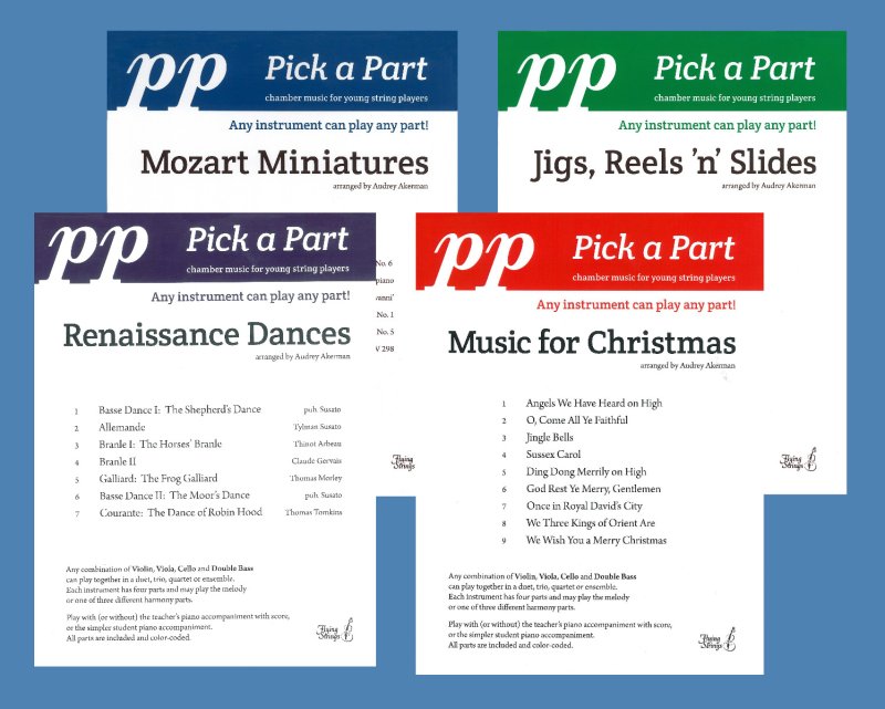 Pick A Part Set Of 4 Pieces For String Ensemble Sc/Pts (Flying Strings)