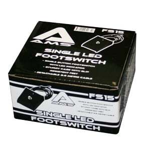 AMS FS15 Footswitch On/Off W/Led Printed Gloss Box