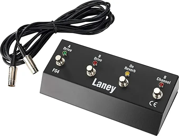 Laney Four Switch Pedal - IRT with LED Indicators and 3m Cable