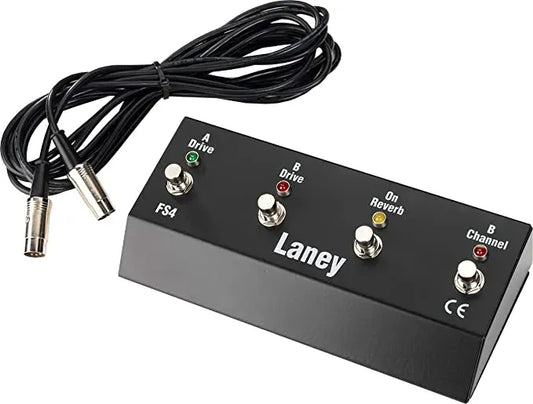 Laney Four Switch Pedal - IRT with LED Indicators and 3m Cable