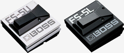 BOSS FS-5L Latching Footswitch with LED Indicator - Durable Metal Design for Guitar or Keyboard Use