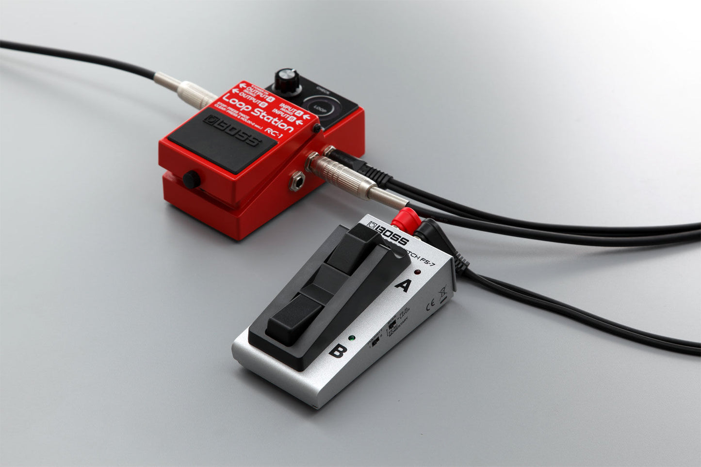 BOSS FS-7 Dual Footswitch - Compact Tandem Control for Effects & Amp Switching, Latch/Momentary Modes, Space-Saving Design — view 5