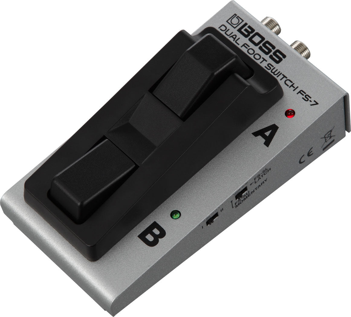 BOSS FS-7 Dual Footswitch - Compact Tandem Control for Effects & Amp Switching, Latch/Momentary Modes, Space-Saving Design — view 2