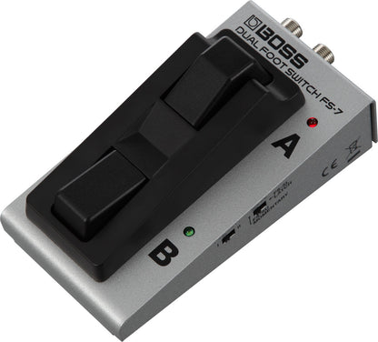 BOSS FS-7 Dual Footswitch - Compact Tandem Control for Effects & Amp Switching, Latch/Momentary Modes, Space-Saving Design — view 2