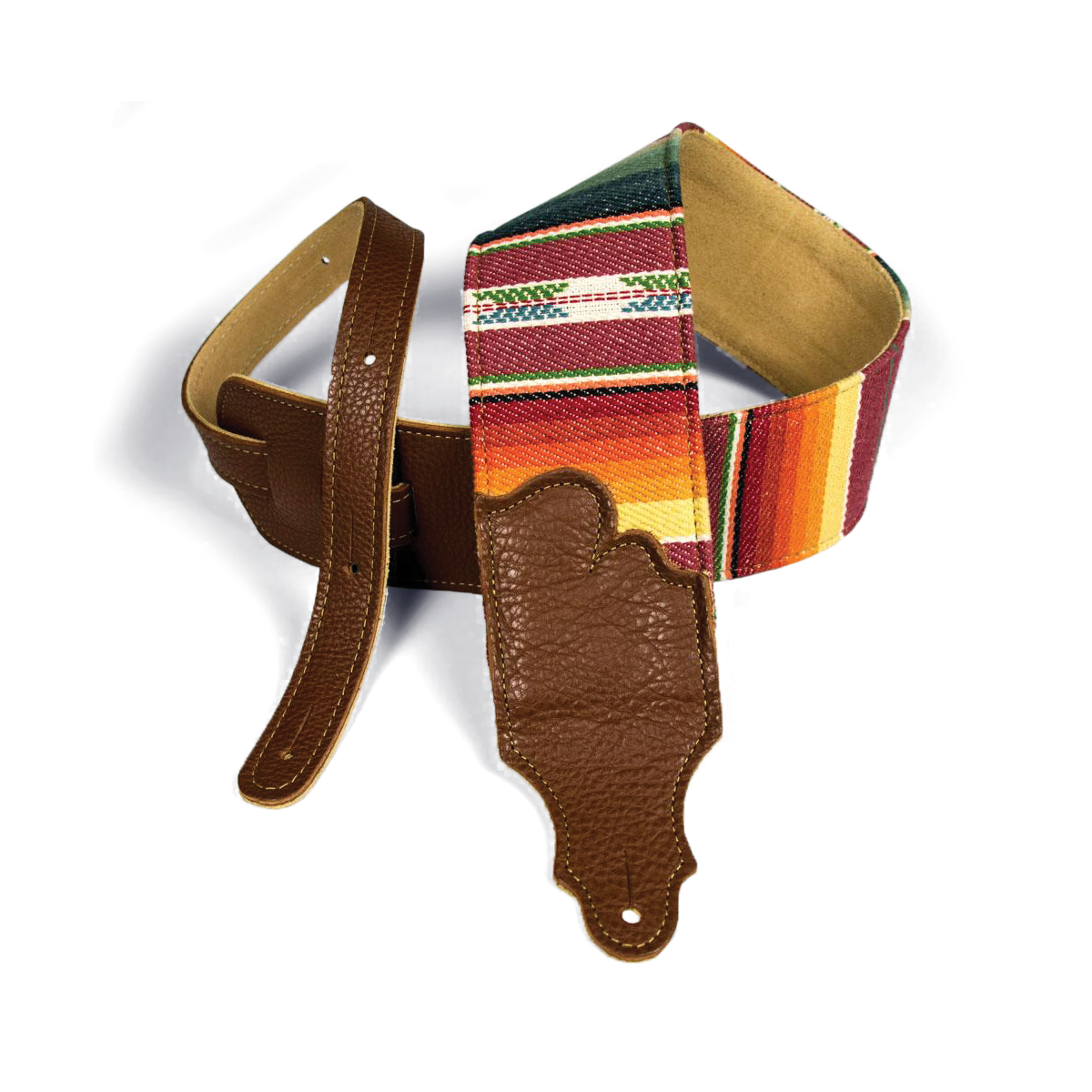 Franklin 3" Saddle Blanket Strap with Caramel Leather Ends
