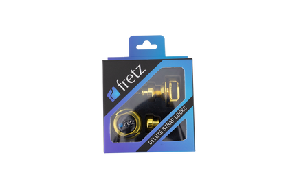 FRETZ Strap Lock Set - Satin Chrome, Durable Steel with 360-Degree Rotation and Side-Release Mechanism, Includes Mounting Hardware — view 3