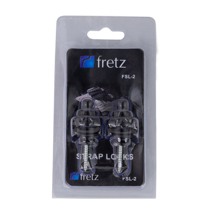 FRETZ Strap Locks FSL-2-BLK Black Steel with Side-Release Mechanism