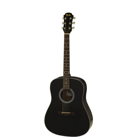 Aria Fiesta Series Traveller Acoustic Guitar Black Matte Finish