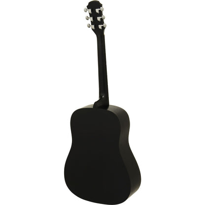Aria Fiesta Series Dreadnought Acoustic Guitar Black Matte Finish — view 2