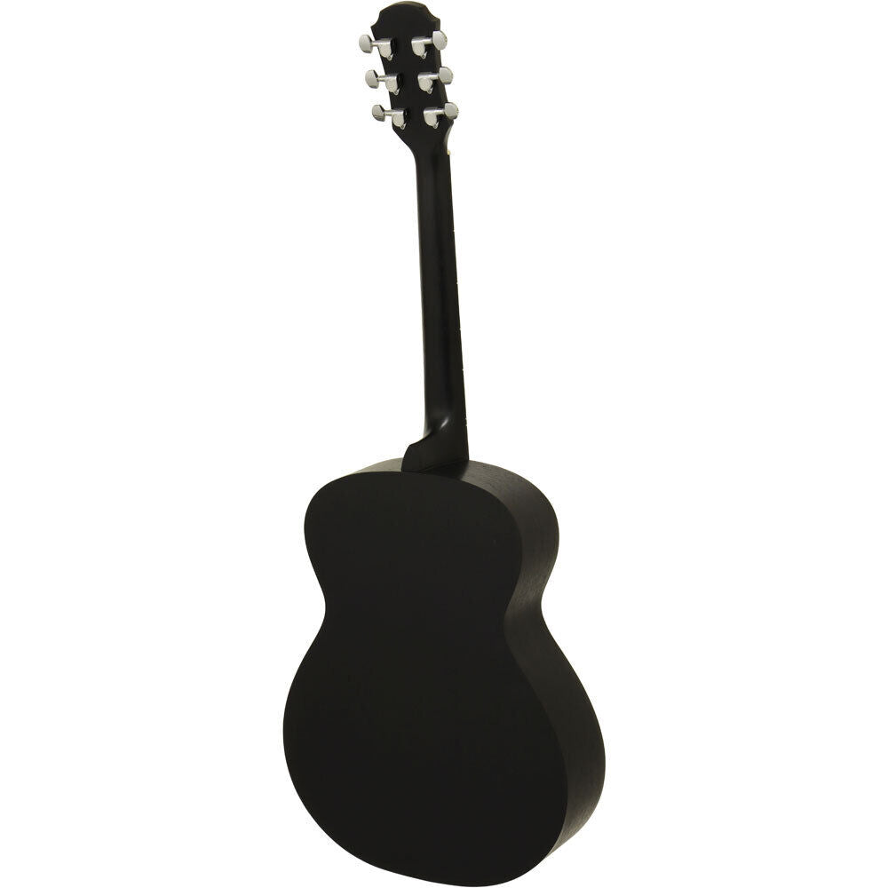 Aria Fiesta Series Folk Acoustic Guitar Black Matte Finish — view 2
