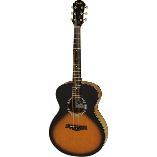 Aria Fiesta Series Folk Acoustic Guitar Tobacco Sunburst Matte Finish
