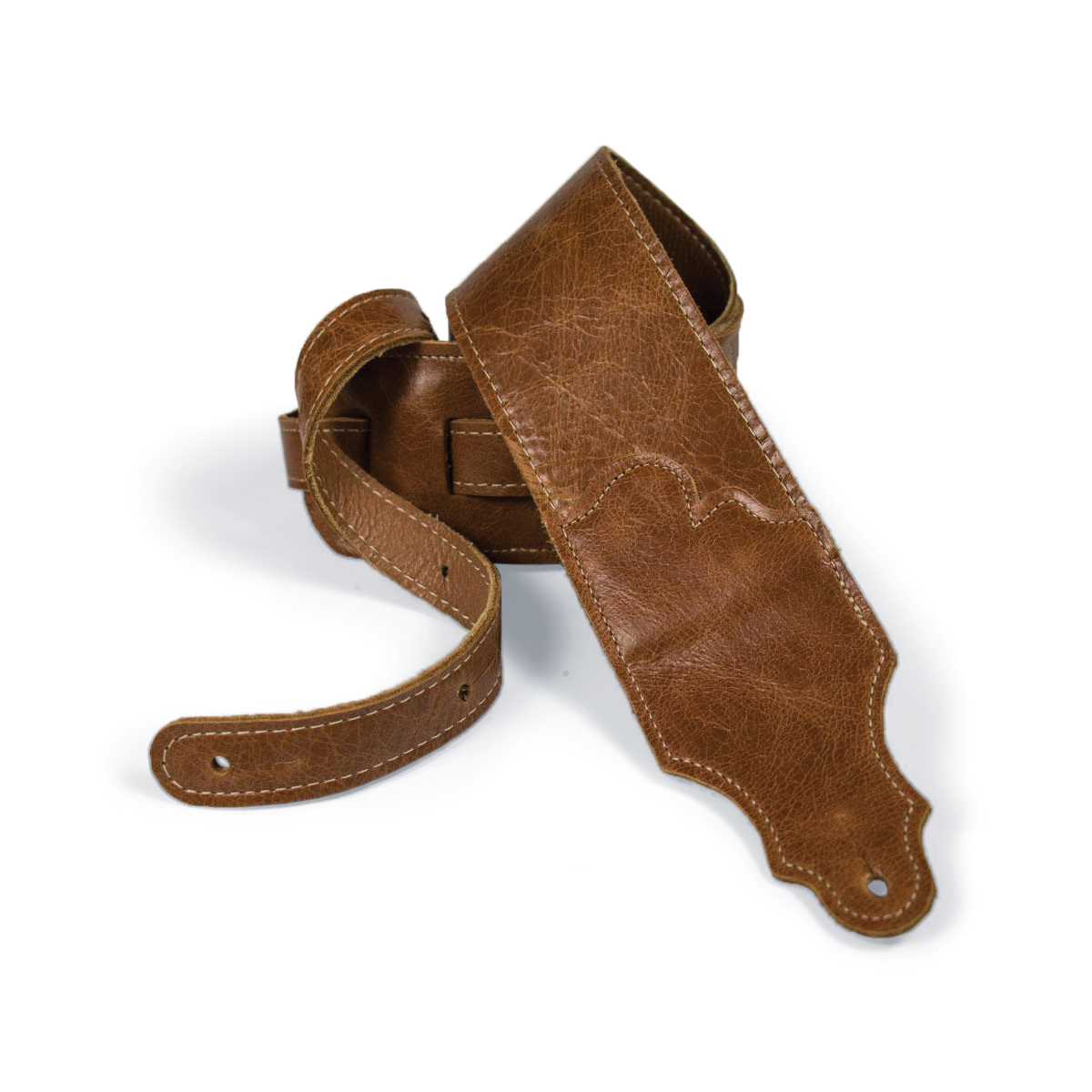 Franklin 3" Jackson Hole Cognac Leather Guitar Strap