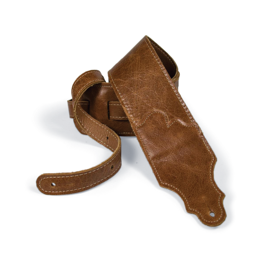 Franklin 3" Jackson Hole Cognac Leather Guitar Strap