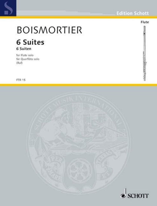 Boismortier - 6 Suites For Flute Solo (Softcover Book)