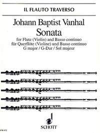 Vanhal - Sonata G Major Op 10 No 1 Flute/Bc (Schott Music)
