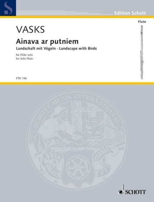 Ainava Ar Putniem Flute Solo Book