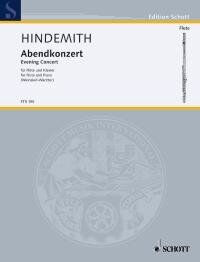 Hindemith - Evening Concert for Flute and Piano, Schott Music Edition, 10 Pages