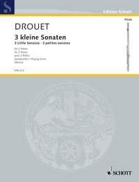 Drouet - 3 Little Sonatas for 2 Flutes, Schott Music, 36 Pages, Flute Duet
