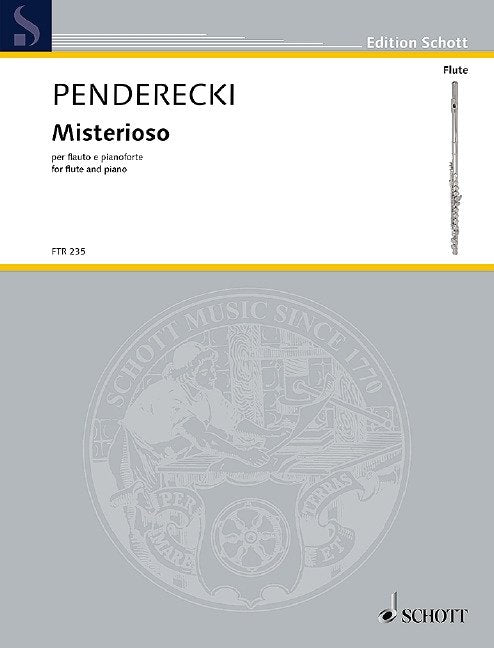 Penderecki: Misterioso — Flute & Piano (Schott Music)