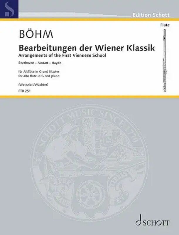 Arrangements of the First Viennese School for Alto Flute and Piano by Theobald Bohm