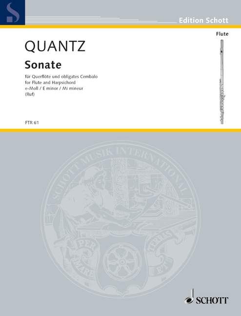 Sonata in E Minor for Flute and Piano Sheet Music