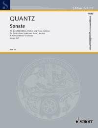 Quantz - Sonata B Minor for Flute and Basso Continuo, 24 Pages, Published by Schott Music
