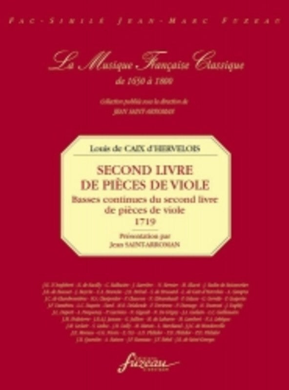 Second Livre De Pieces De Viola Facsimile Book