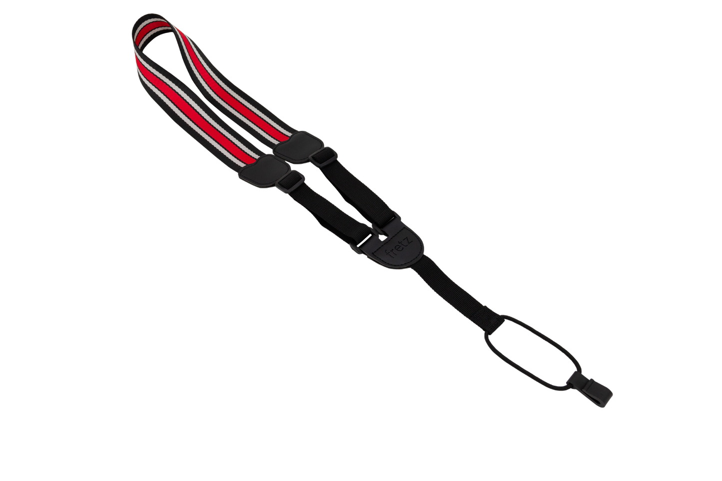 Fretz 1" Nylon Ukulele Strap with Hook - Red