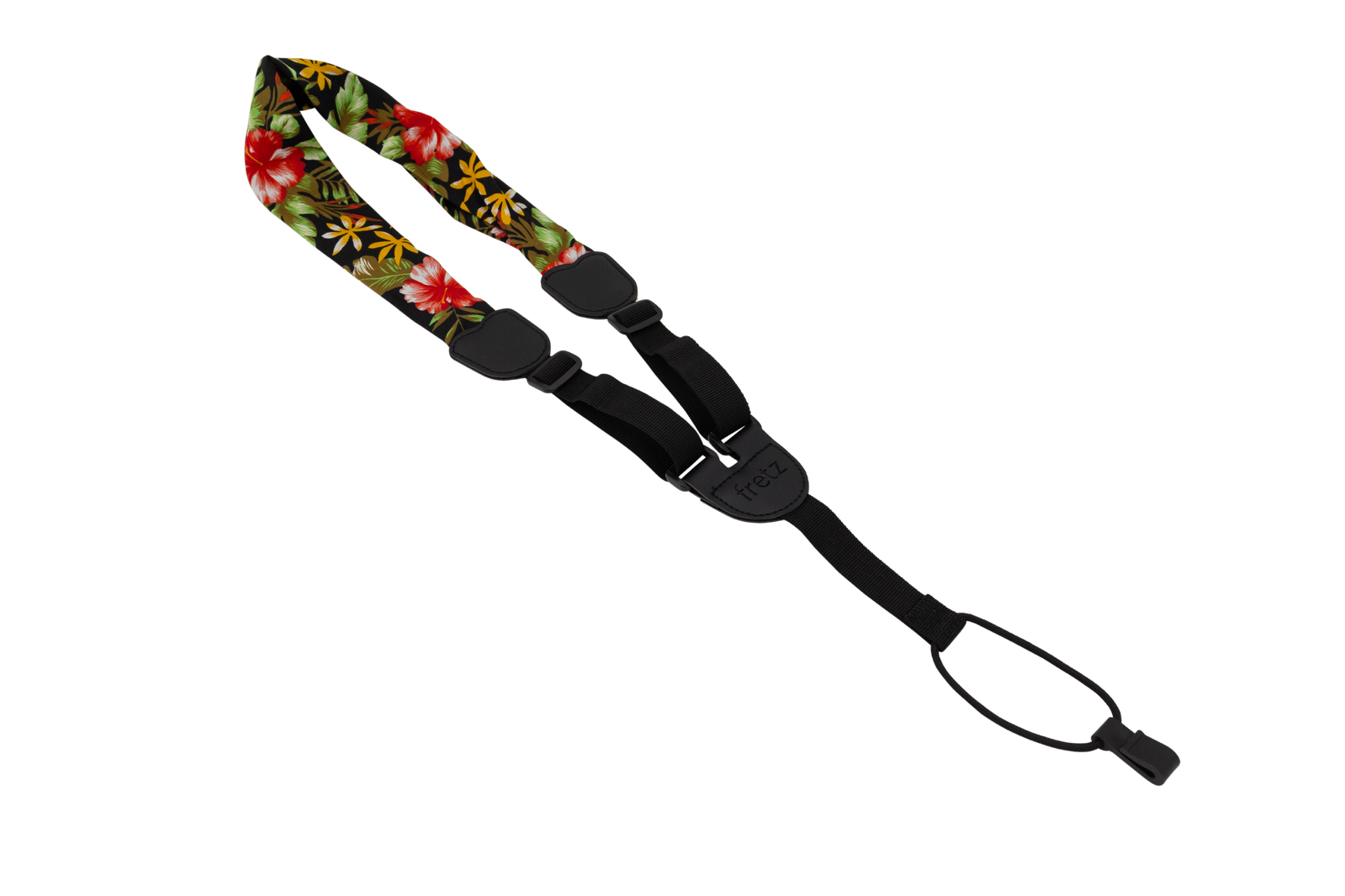 Fretz 1" Black Poly Neck Ukulele Strap with Hook