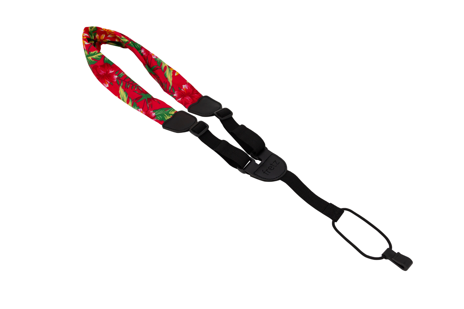 Fretz 1" Red Poly Neck Ukulele Strap with Hook