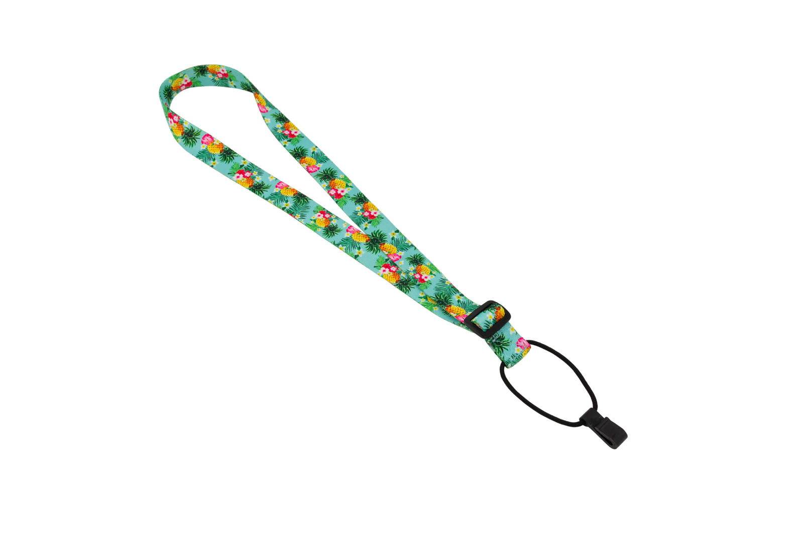 Fretz 1" Print Neck Ukulele Strap with Sound Hole Clip - Blue