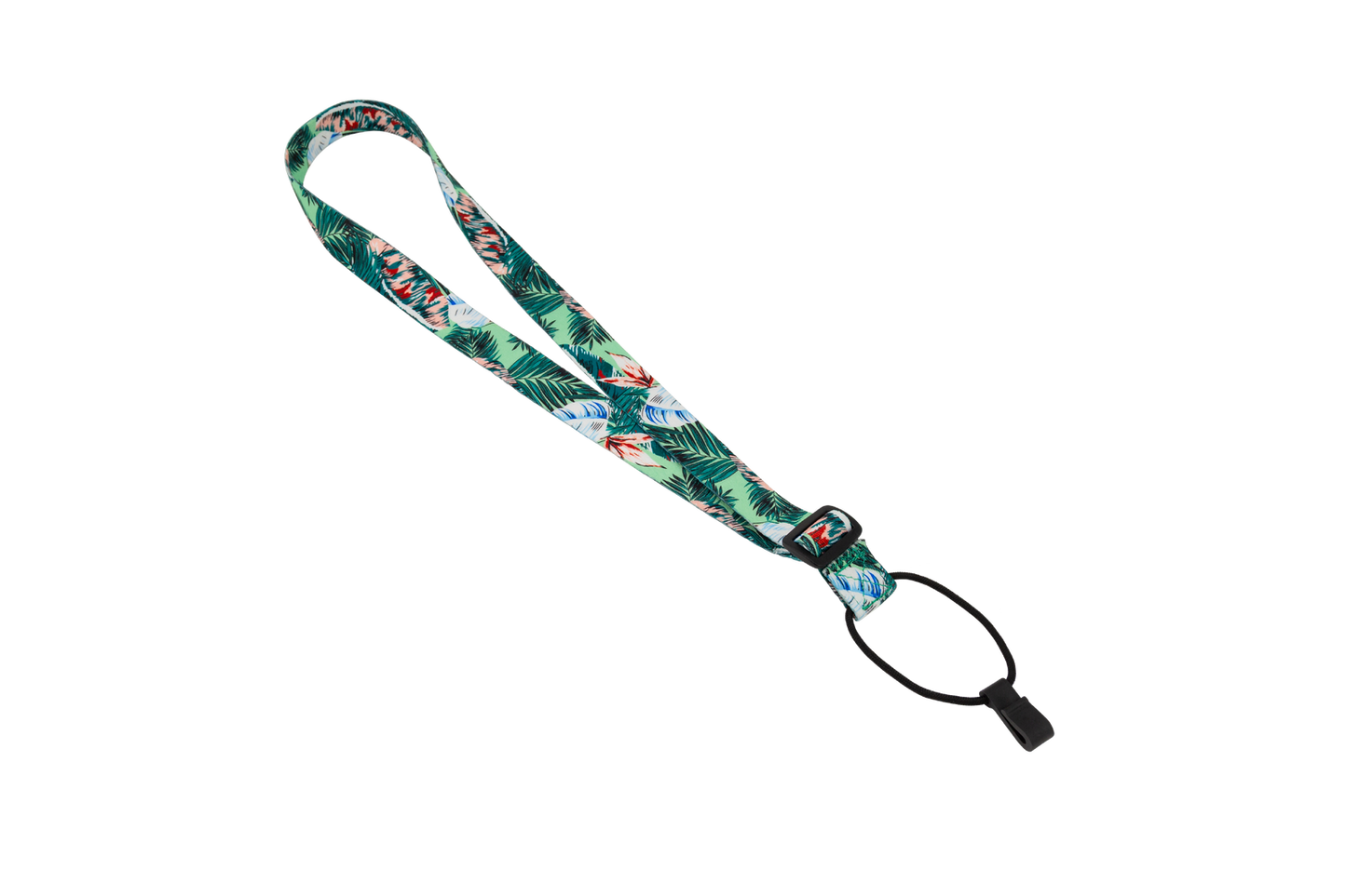 Fretz 1" Print Neck Ukulele Strap with Sound Hole Clip - Green