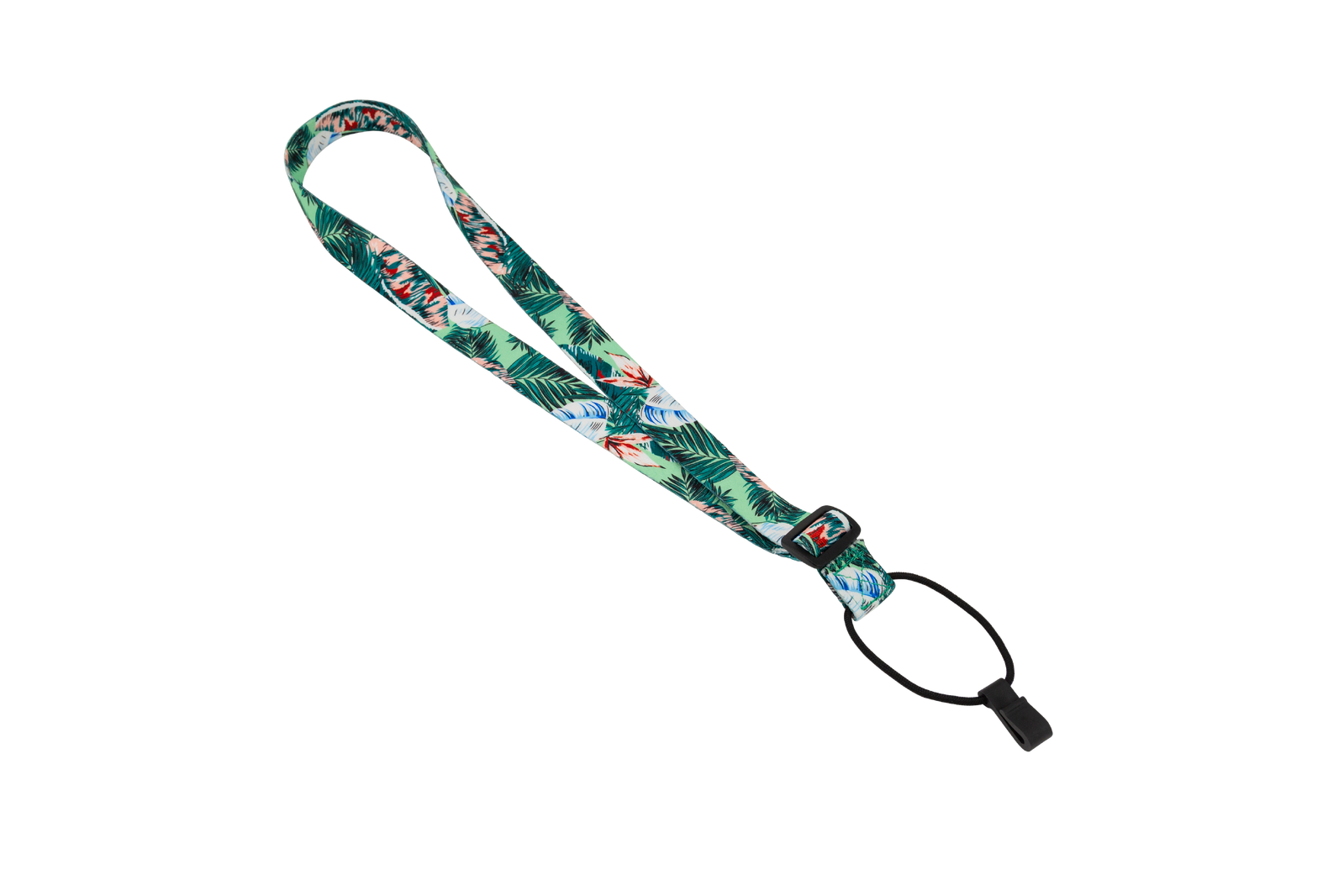 Fretz 1" Print Neck Ukulele Strap with Sound Hole Clip - Green