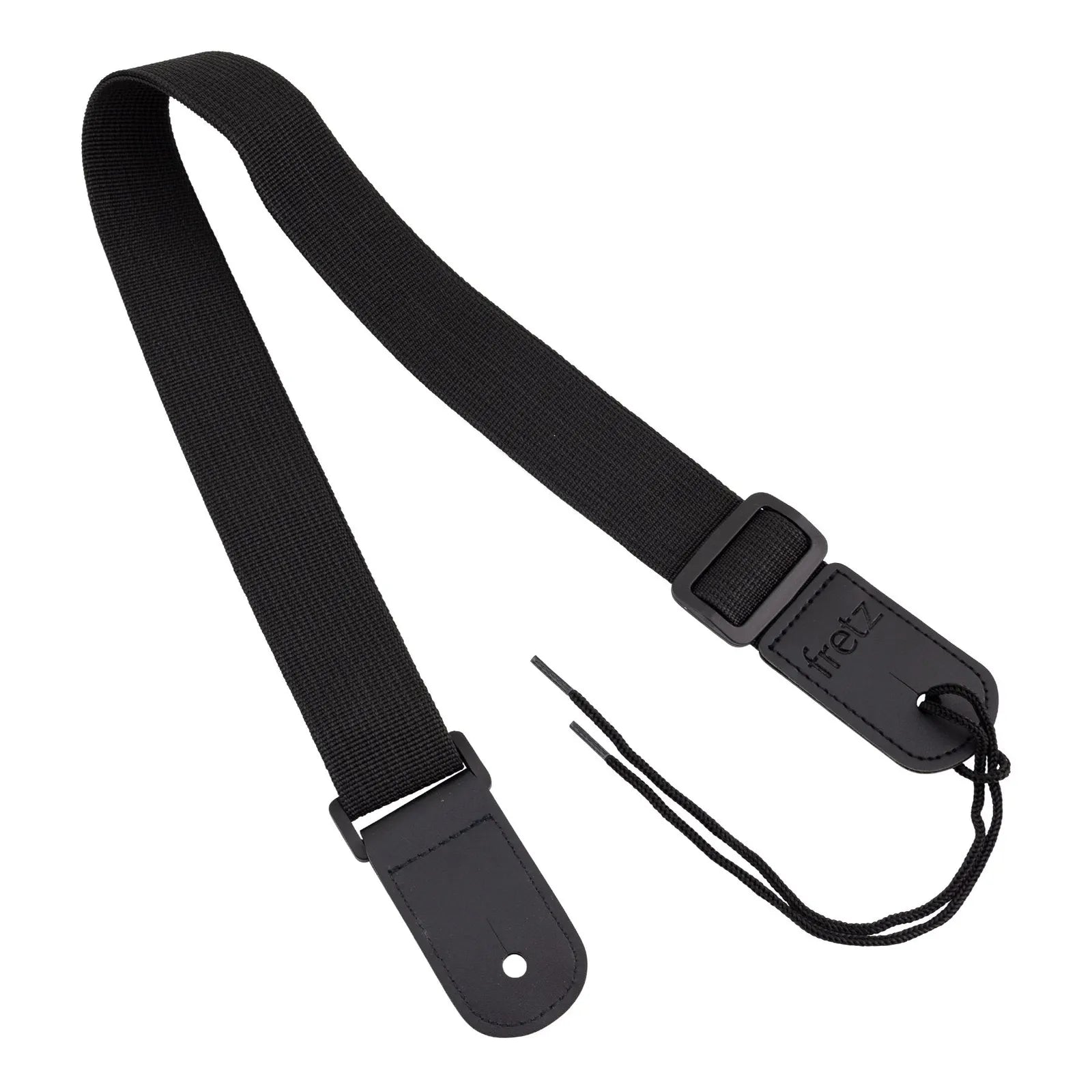 Fretz FUST-PP3 Polypropylene Ukulele Strap Black 1.5" Wide Adjustable Up to 47"