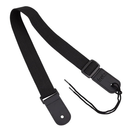 Fretz FUST-PP3 Polypropylene Ukulele Strap Black 1.5" Wide Adjustable Up to 47"