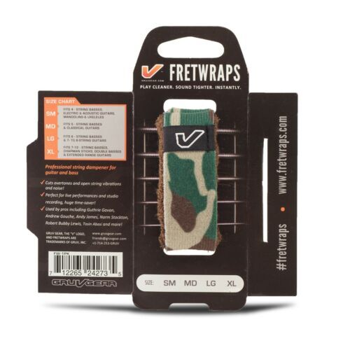 Gruv Gear FretWraps "Camo" String Muters 1-Pack (Green, Medium)