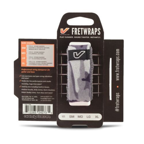 Gruv Gear FretWraps "Camo" String Muter 1-Pack (White, Medium)