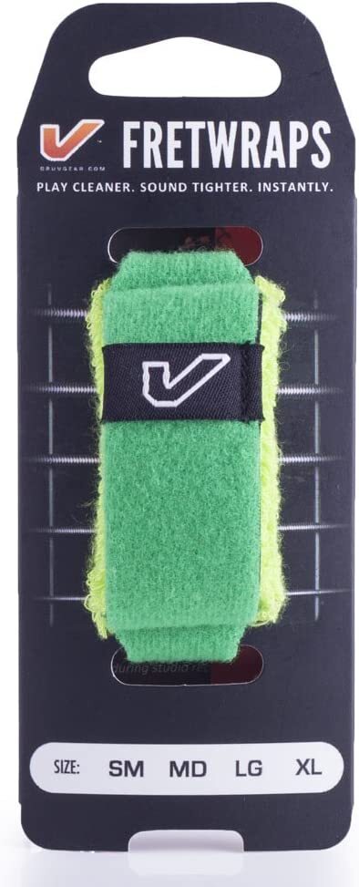 Gruv Gear FretWraps HD "Leaf" Guitar String Muters/Dampeners 1-Pack (Green, Large)