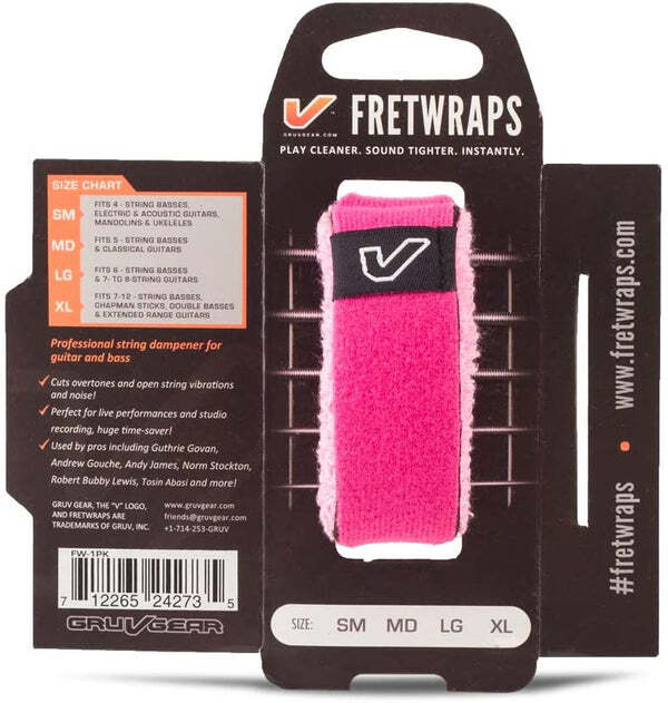 Gruv Gear FretWraps HD "Puff" Guitar String Muters/Dampeners 1-Pack (Pink, Medium) — view 2