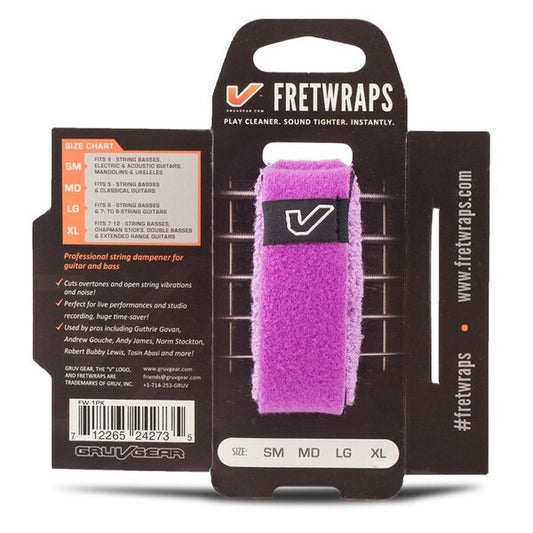 Gruv Gear FretWraps HD 'Gem' String Muter 1-Pack (Purple, Extra Large)
