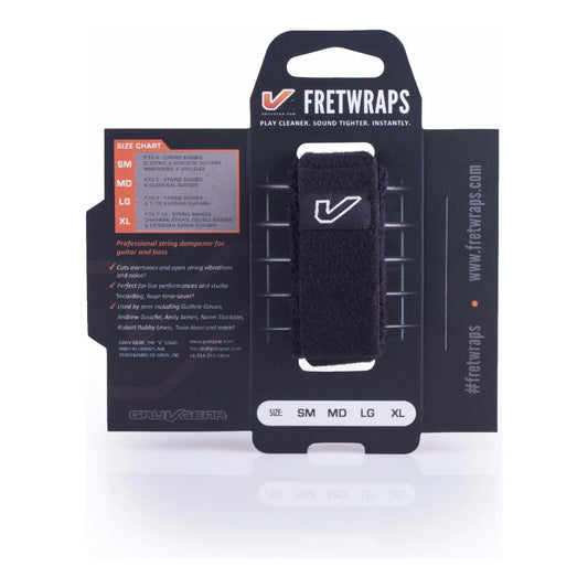 Gruv Gear FretWraps Guitar String Muters/Dampeners 1-Pack (Black, Small)