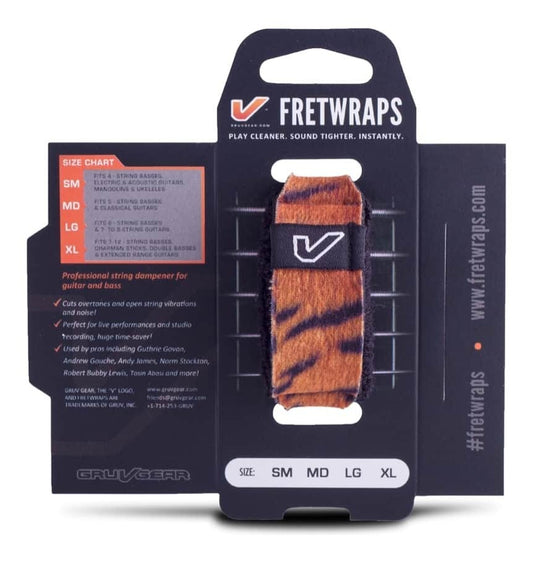 Gruv Gear FretWraps Wild "Tiger" Guitar String Muters/Dampeners 1-Pack (Small)