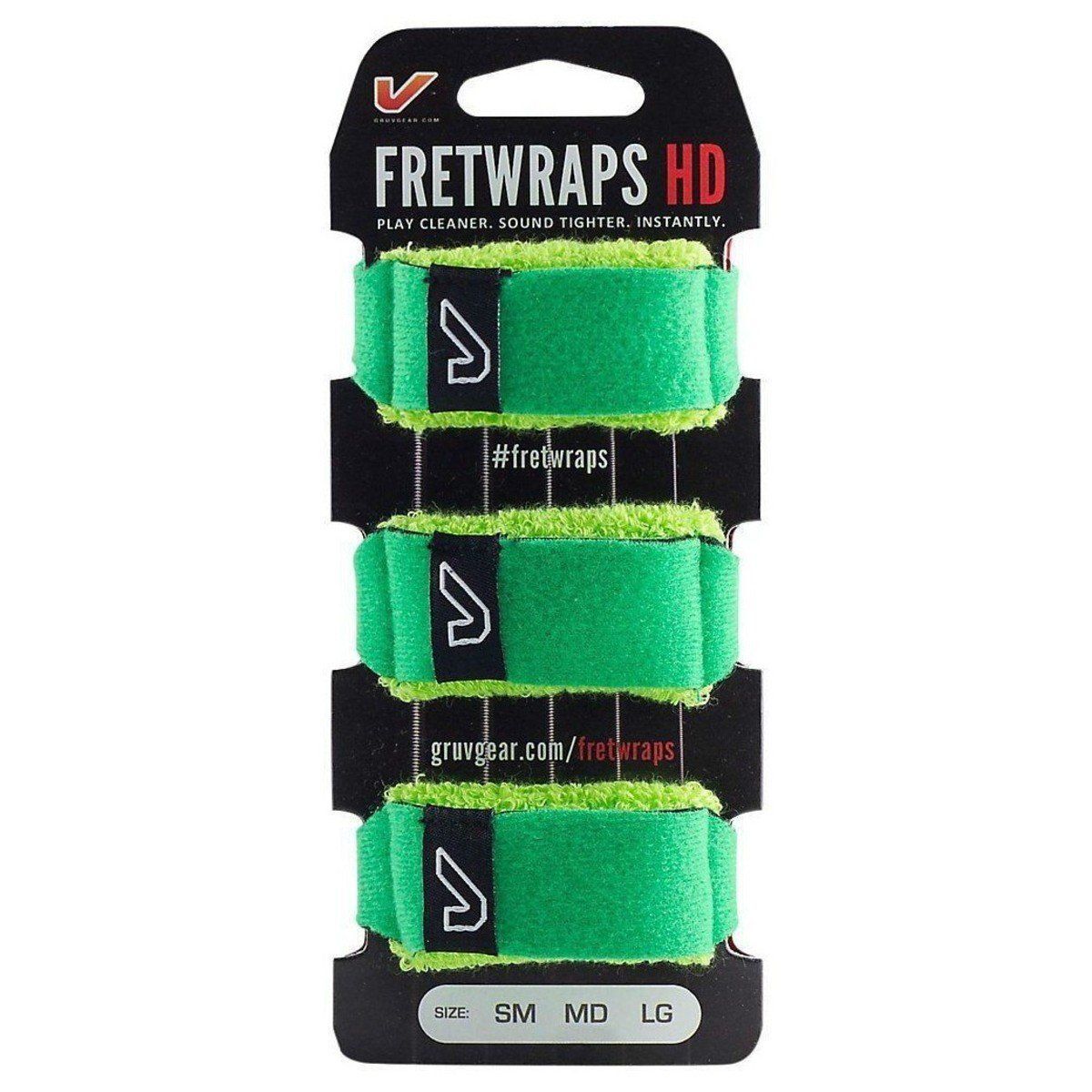Gruv Gear FretWraps HD 'Leaf' String Muters 3-Pack (Green, Large) — view 2