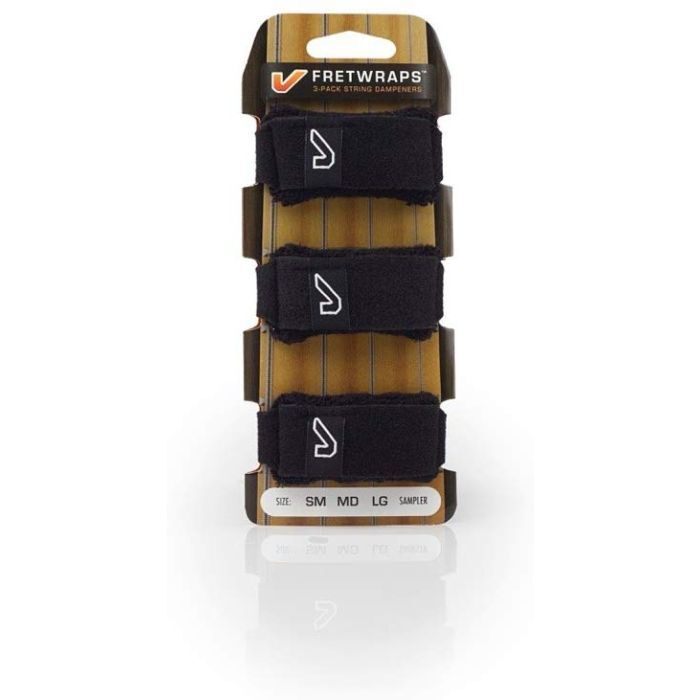 Gruv Gear FretWraps String Muters 3-Pack (Black, Extra Large) — view 2