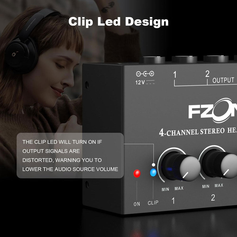 FZONE P5 Portable 4-Channel Headphone Amplifier — view 5