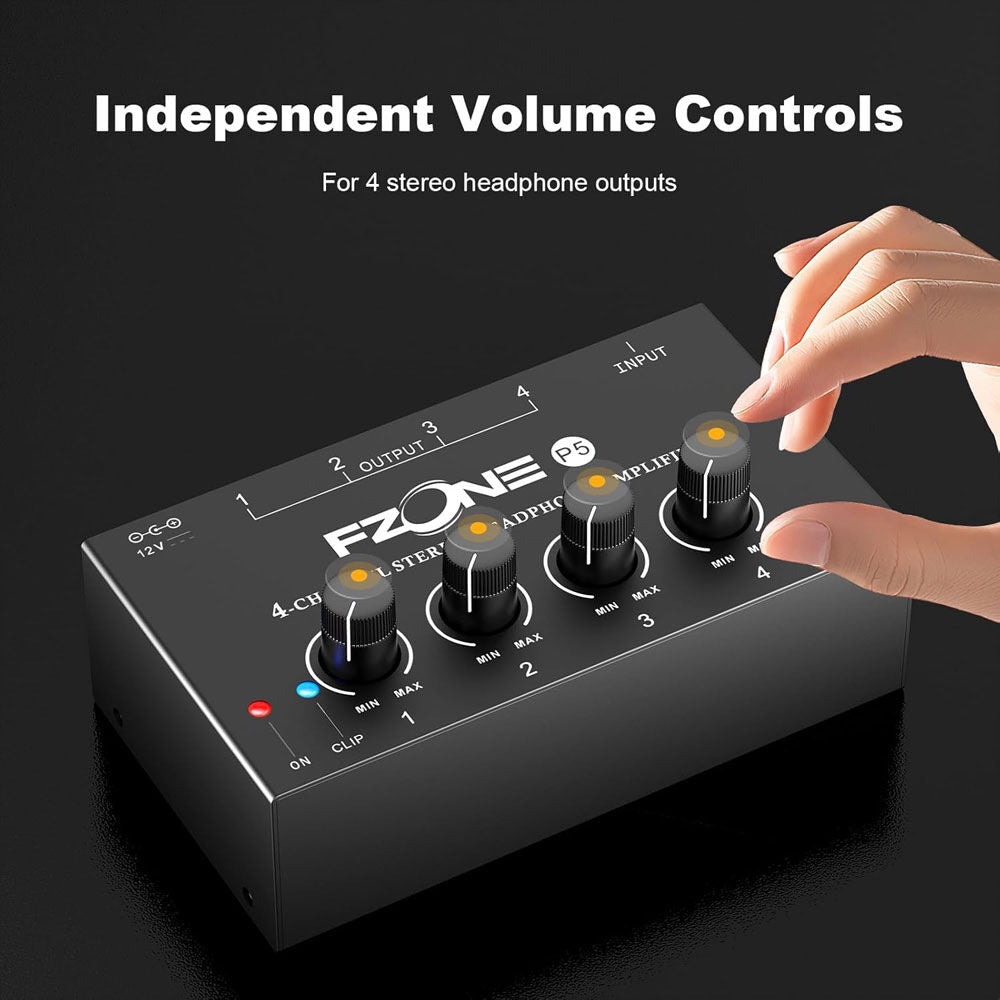 FZONE P5 Portable 4-Channel Headphone Amplifier — view 6