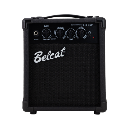 Belcat G10 DSP Guitar Combo Amplifier with Effects, Bluetooth Speaker, 10W Power, USB-C Recording, 5" Speaker, Clean/Overdrive Channels