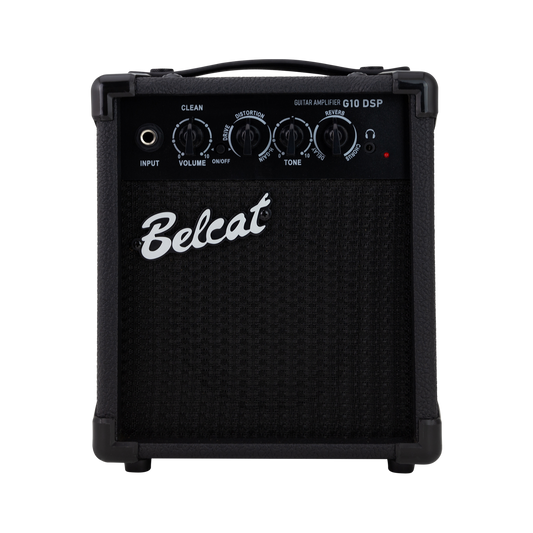 Belcat G10 DSP Guitar Combo Amplifier with Effects, Bluetooth Speaker, 10W Power, USB-C Recording, 5" Speaker, Clean/Overdrive Channels